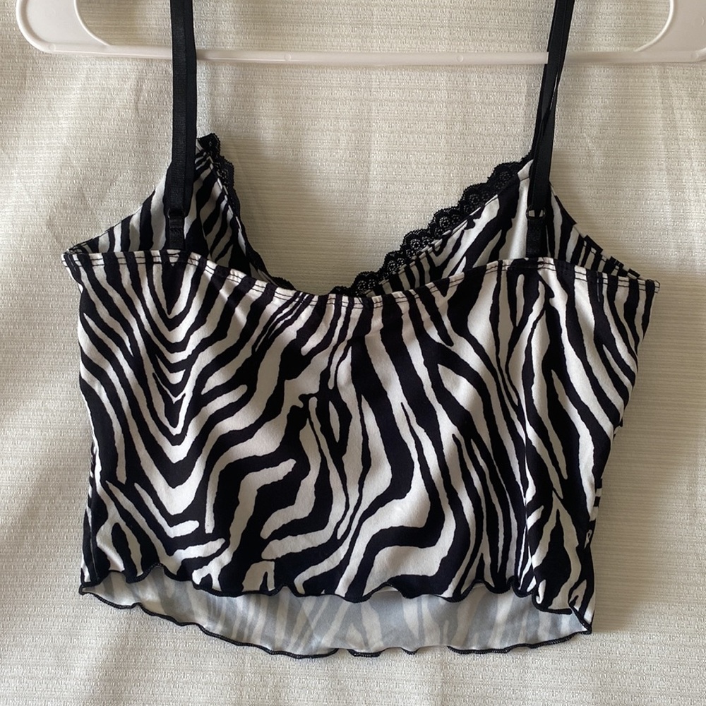 Zebra Print Tank Top - Picture 2 of 3